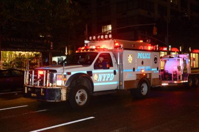 Hiện trường vụ nổ tại New York đêm ngá 17.9. Photo Courtesy: Reuters