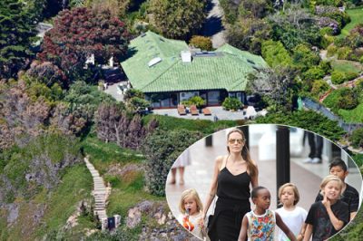 Angelina Jolie vừa đưa các con đến ngôi biệt thự ở Malibu để bảo đảm sự kín đáo, an toàn. Nơi này cách nhà cũ của cô ở Los Angeles khoảng một giờ chạy xe hơi. Photo Courtesy: Radaronline