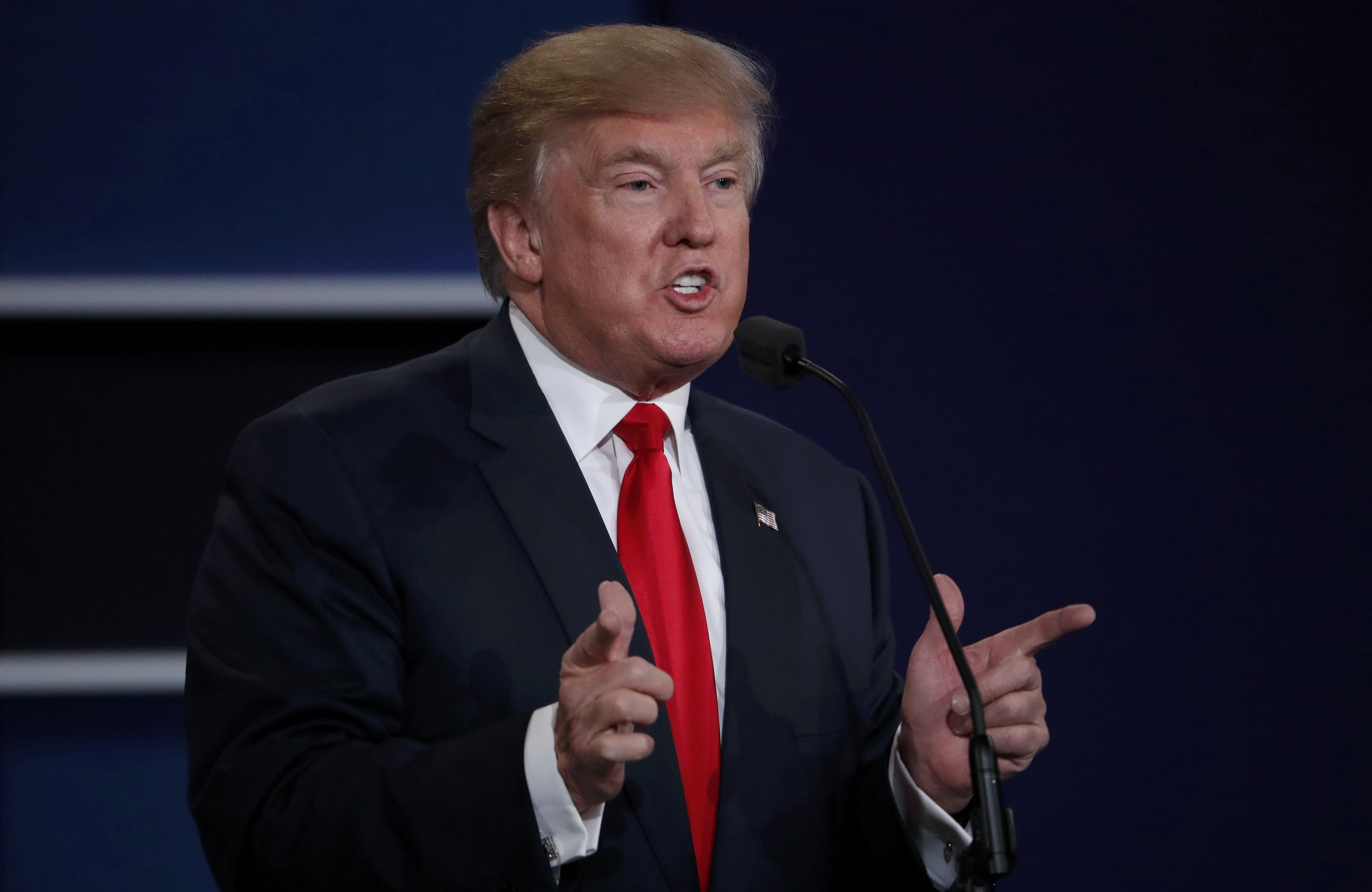 US Republican presidential nominee Donald Trump speaks. (Photo: Reuters)