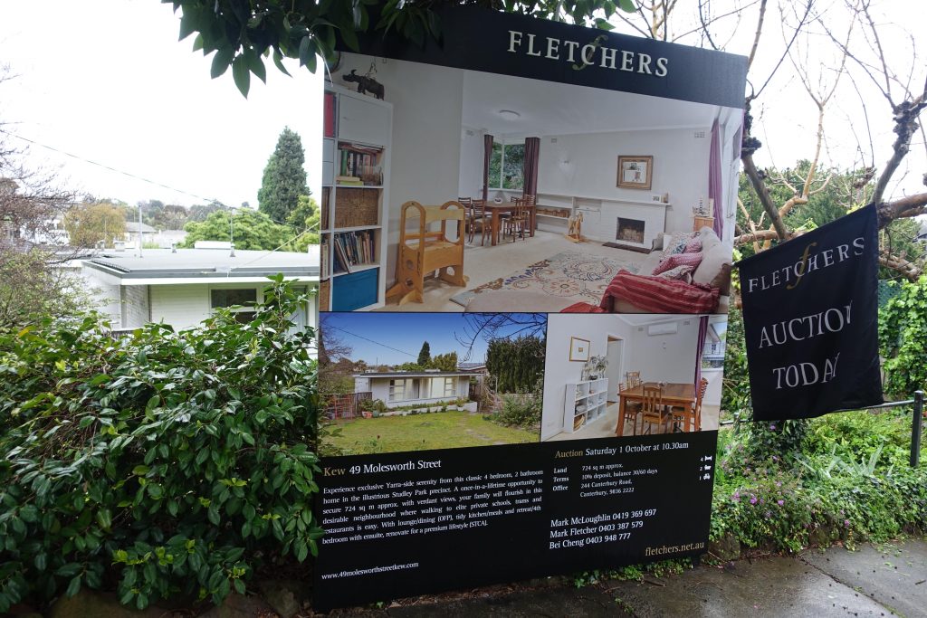 Căn số 49 Molesworth St, Kew: Thứ Bảy tuần qua passed in với giá $2.15 triệu. Hình: TVTS