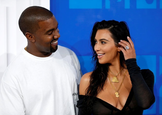 Kim Kardashian and Kanye West arrive at the 2016 MTV Video Music Awards in New York, U.S., August 28, 2016. (Photo: Reuters)