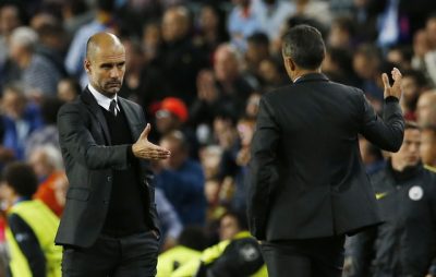 Tân học trò của HLV Pep Guardiola đã phải nếm trái đắng khi bị các học trò cũ nhấn chìm với tỉ số 4-0. Photo Courtesy: Reuters