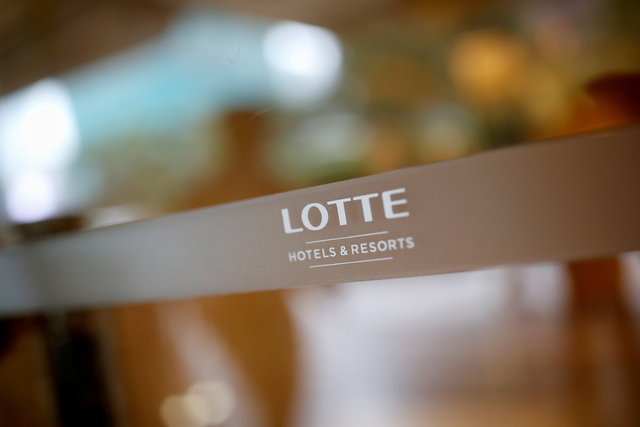 The logo of Lotte Hotel is seen at a Lotte Hotel in Seoul, South Korea. (Photo: Reuters/ File Photo)
