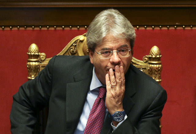 Italy's Foreign Minister Paolo Gentiloni attends a Senate meeting in Rome, Italy. (Photo: Reuters/ File Photo)