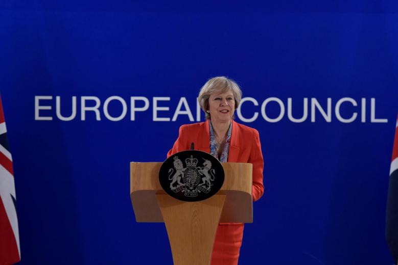 Britain's Prime Minister Theresa May holds a news conference after the EU summit in Brussels, Belgium October 21, 2016 (Photo: Reuters)